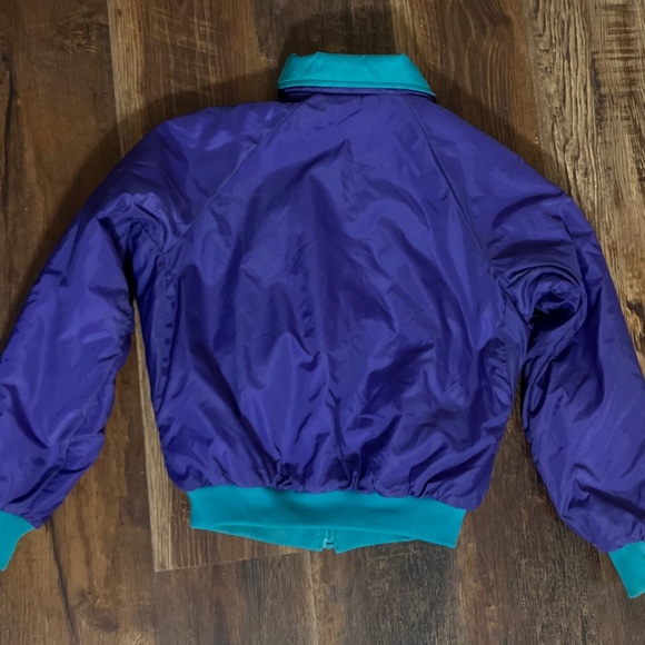 Vintage Columbia Purple Teal Retro Reversible Thinsulate Winter Jacket - Picture 6 of 6